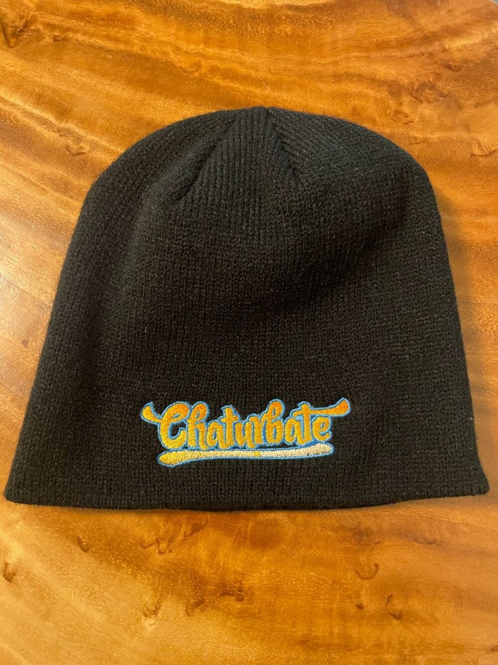 Chaturbate Logo Black Beanie Promo Merch